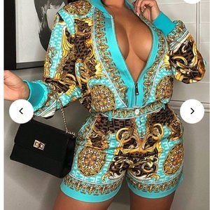 Baroque 2-pc short set Size S (NWOT)